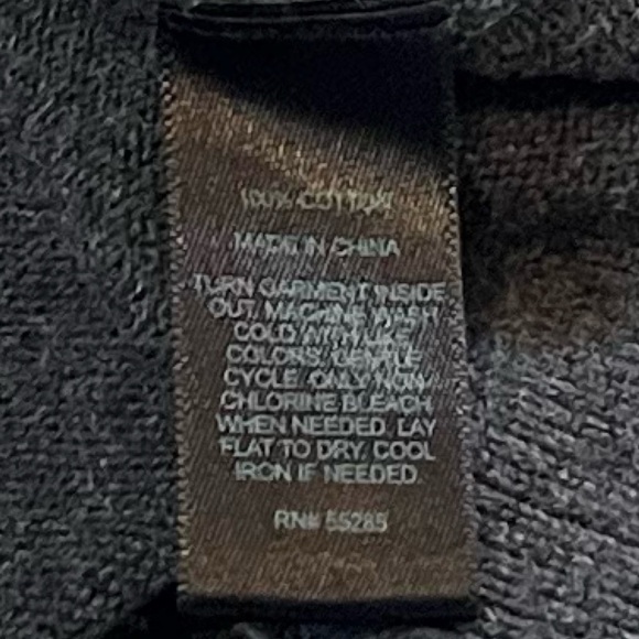 Express Men’s V Neck Cotton Cardigan Sweater Gray Black Button Down Medium - Picture 6 of 6